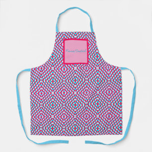 Personalised colourful girly apron