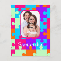 Personalised colourful jigsaw