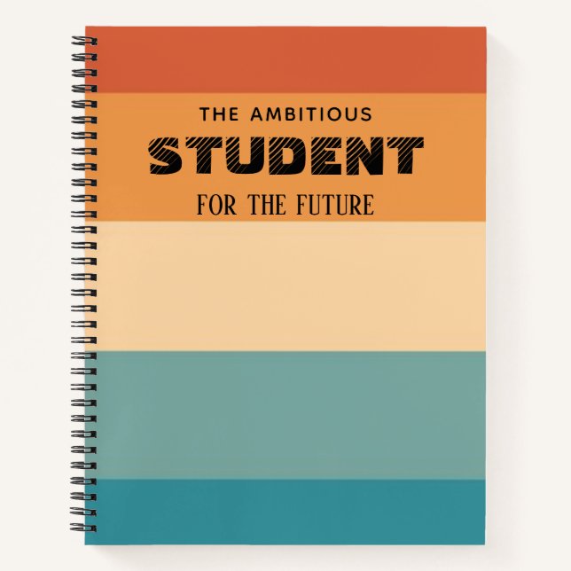 Personalised Colourful Notebook (Front)