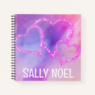 Personalised colourful notebook