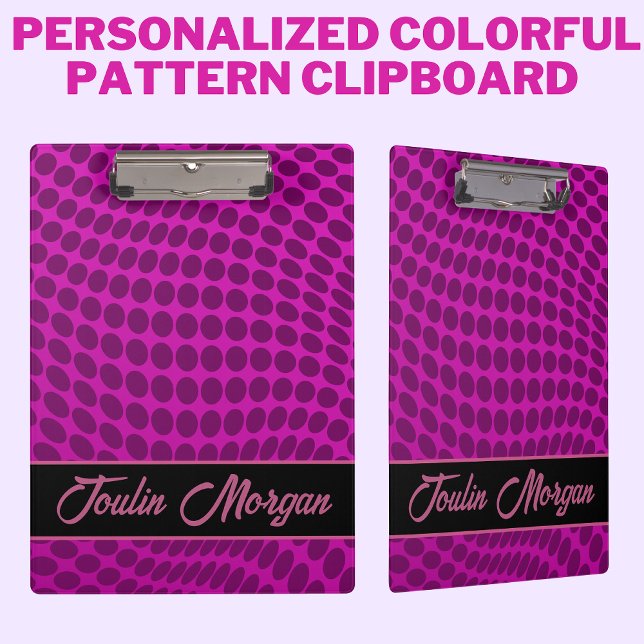 Personalised Colourful Pattern  Clipboard (Creator Uploaded)