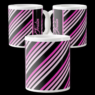 Personalised Colourful Pattern Large Coffee Mug