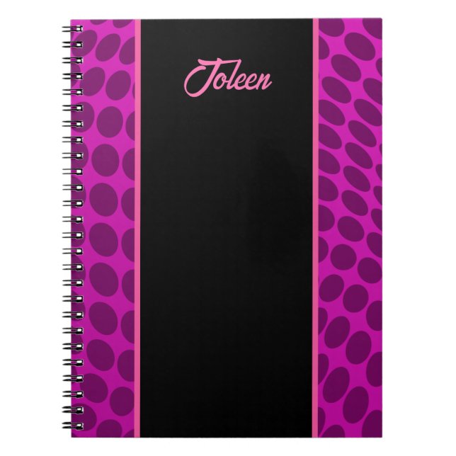 Personalised Colourful Pattern                  No Notebook (Front)
