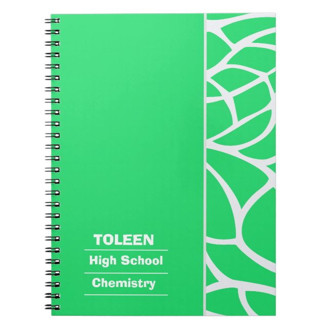 Personalised Colourful Pattern                  No Notebook (Front)