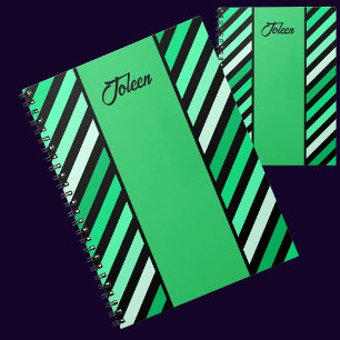 Personalised Colourful Pattern No Notebook