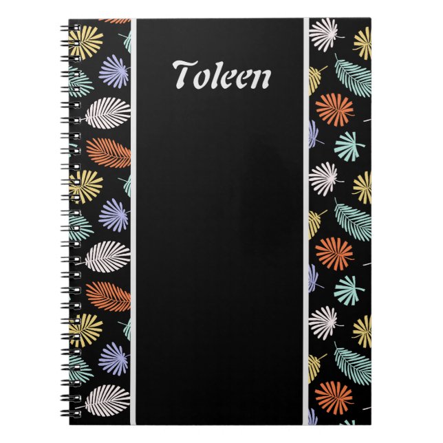 Personalised Colourful Pattern                  No Notebook (Front)