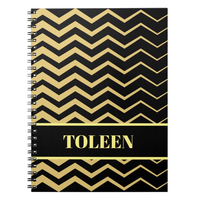 Personalised Colourful Pattern                 Notebook (Front)