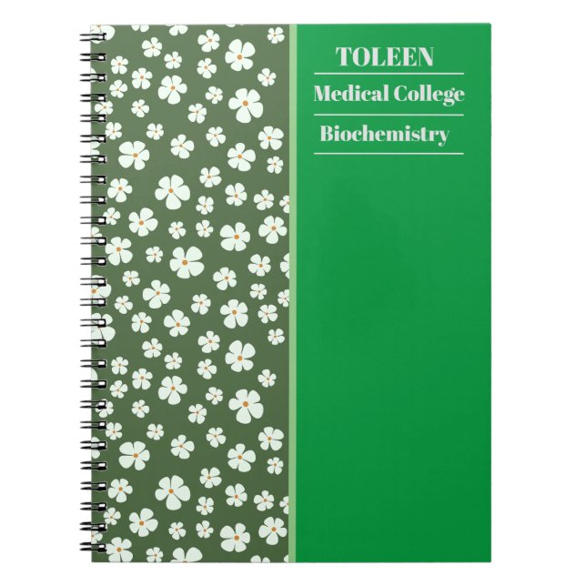 Personalised Colourful Pattern                  Notebook (Front)