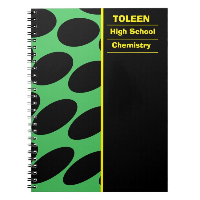 Personalised Colourful Pattern                  Notebook (Front)