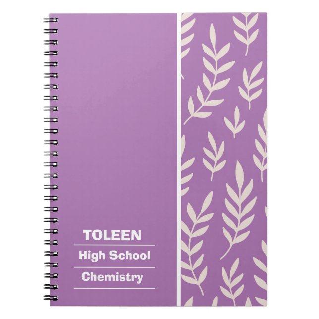 Personalised Colourful Pattern                  Notebook (Front)