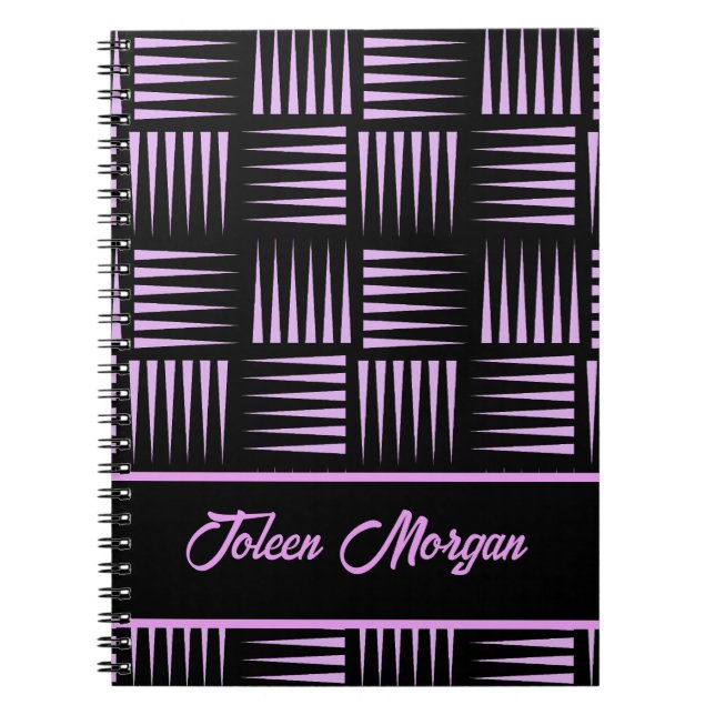 Personalised Colourful Pattern                  Notebook (Front)