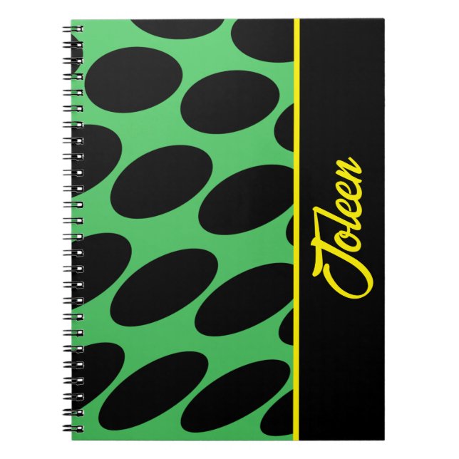 Personalised Colourful Pattern                  Notebook (Front)