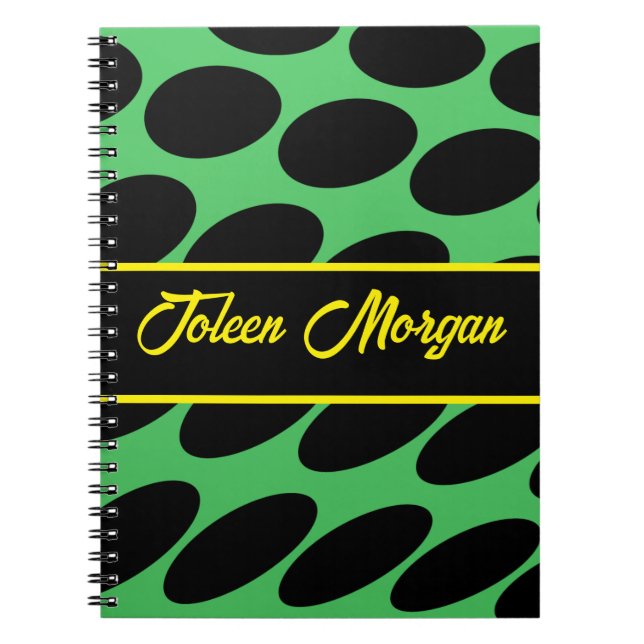 Personalised Colourful Pattern                  Notebook (Front)