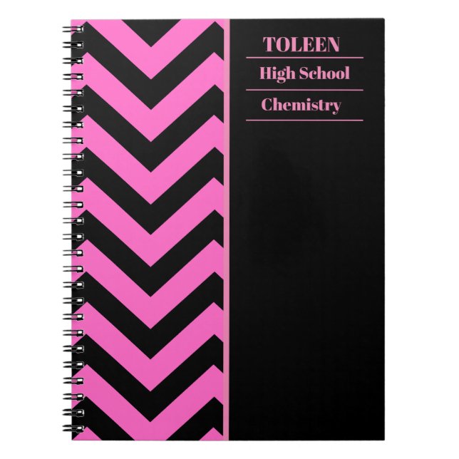 Personalised Colourful Pattern                  Notebook (Front)