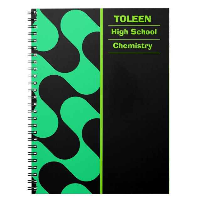 Personalised Colourful Pattern                  Notebook (Front)