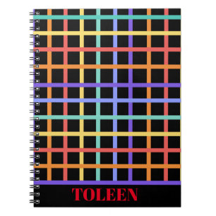 Personalised colourful Pattern Notebook