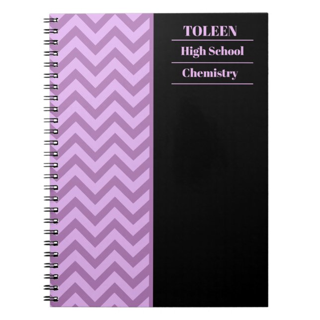 Personalised Colourful Pattern                  Notebook (Front)