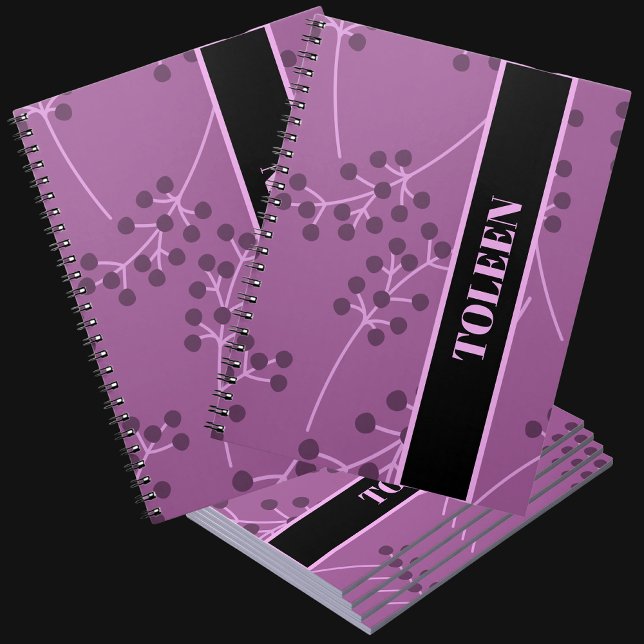 Personalised Colourful Pattern                  Notebook (Creator Uploaded)