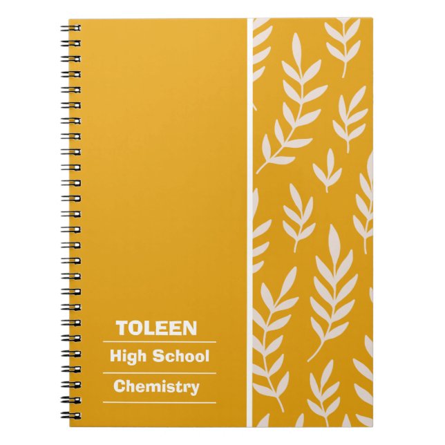 Personalised Colourful Pattern                  Notebook (Front)