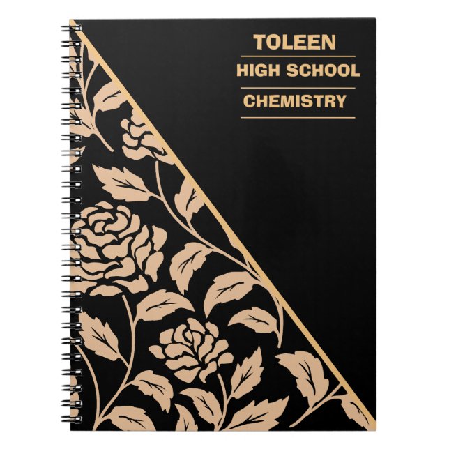 Personalised Colourful Pattern                  Notebook (Front)