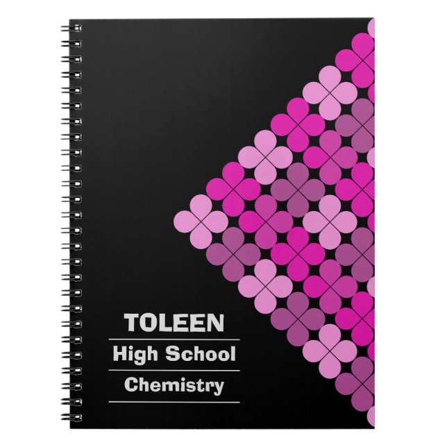 Personalised Colourful Pattern                  Notebook (Front)