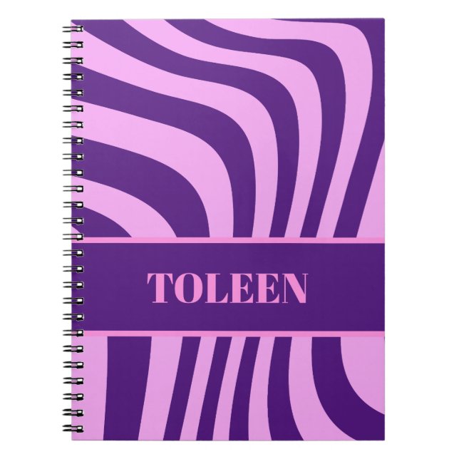 Personalised Colourful Pattern        Notebook (Front)