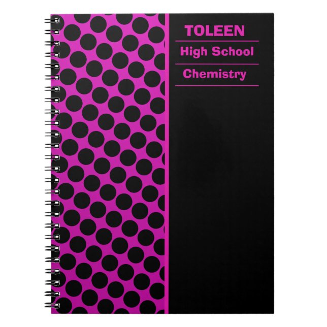 Personalised Colourful Pattern                  Notebook (Front)