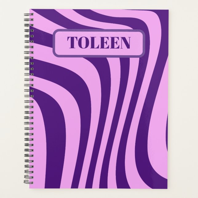 Personalised Colourful Pattern        Planner (Front)