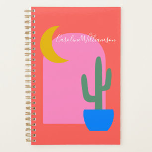 Personalised Colourful Playful Desert Cactus Brigh Planner