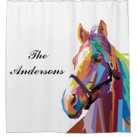Personalised Colourful Pop Art Horse