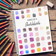 Personalised Colourful Sketchbook 