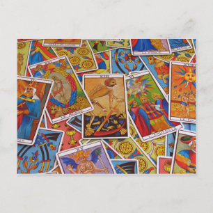Personalised Colourful Tarot Postcard