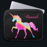 Personalised Colourful Unicorn  Laptop Sleeve<br><div class="desc">Colourful Personalised Unicorn Laptop Sleeve</div>