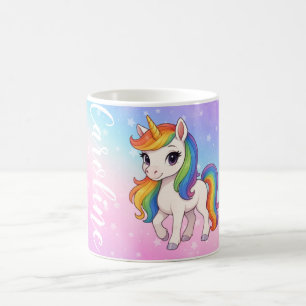 Personalised Colourful unicorn magic Coffee Mug