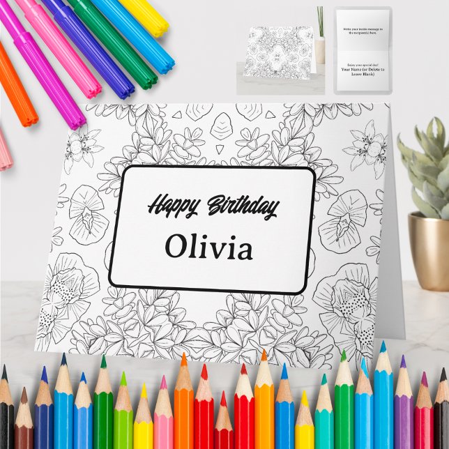 Personalised Colouring Greeting Card (45) (Creator Uploaded)