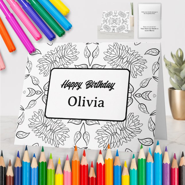 Personalised Colouring Greeting Card (49) (Creator Uploaded)