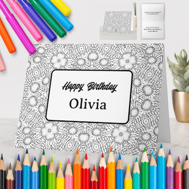Personalised Colouring Greeting Card (61) (Creator Uploaded)