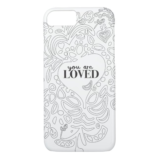 Personalised Colouring Page Inspired -You are Case-Mate iPhone Case (Back)