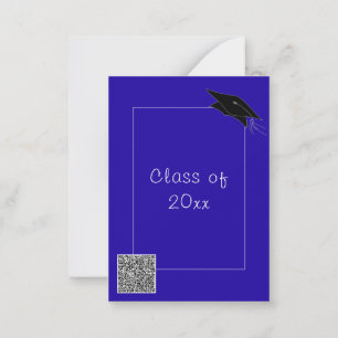 Personalised Colours QR Code Graduation Invitation