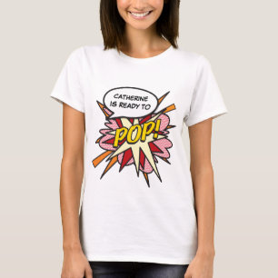 Personalised Comic Book Pop Art Ready to POP! T-Shirt