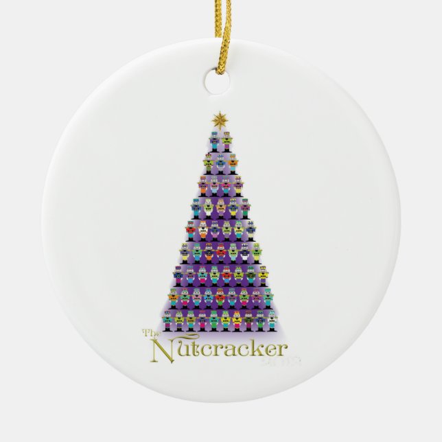 Personalised Commemorative Nutcracker Ceramic Ornament (Front)
