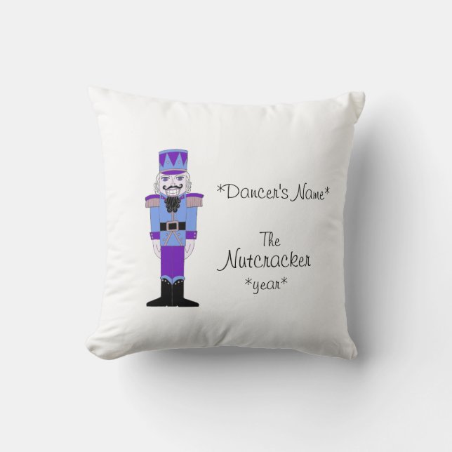 Personalised Commemorative Nutcracker Cushion (Front)