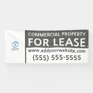 Personalised Commercial Property For Lease Black Banner