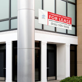 Personalised Commercial Property For Lease Red Banner