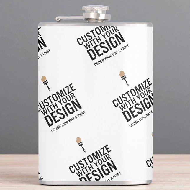 Personalised Company Branded Custom Minimalist  Hip Flask (Creator Uploaded)