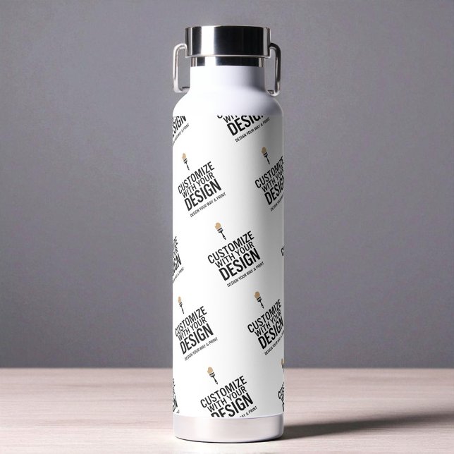 Personalised Company Branded Custom Minimalist  Water Bottle (Creator Uploaded)