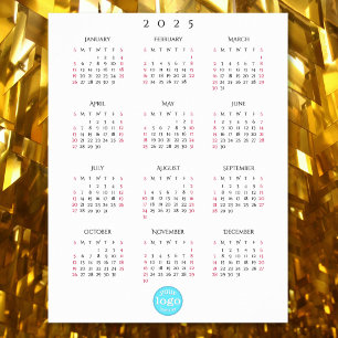 Personalised Company Business Logo 2025 Calendar Poster