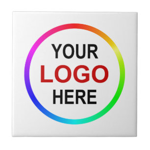 Personalised company logo ceramic tile