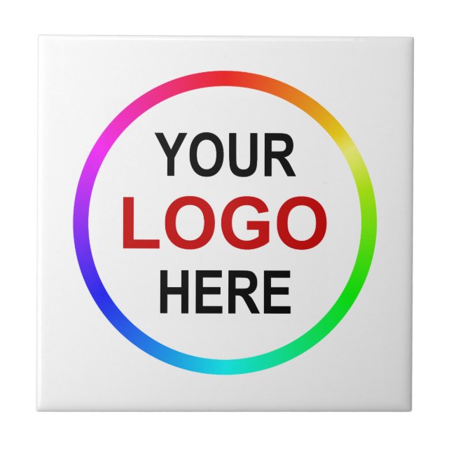 Personalised company logo ceramic tile (Front)