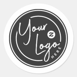 Personalised Company Logo Design Classic Round Sticker